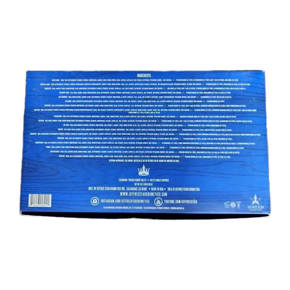 NEW Jeffree Star Cosmetics Blue Blood Eyeshadow Palette 18 Shades BRAND NEW
